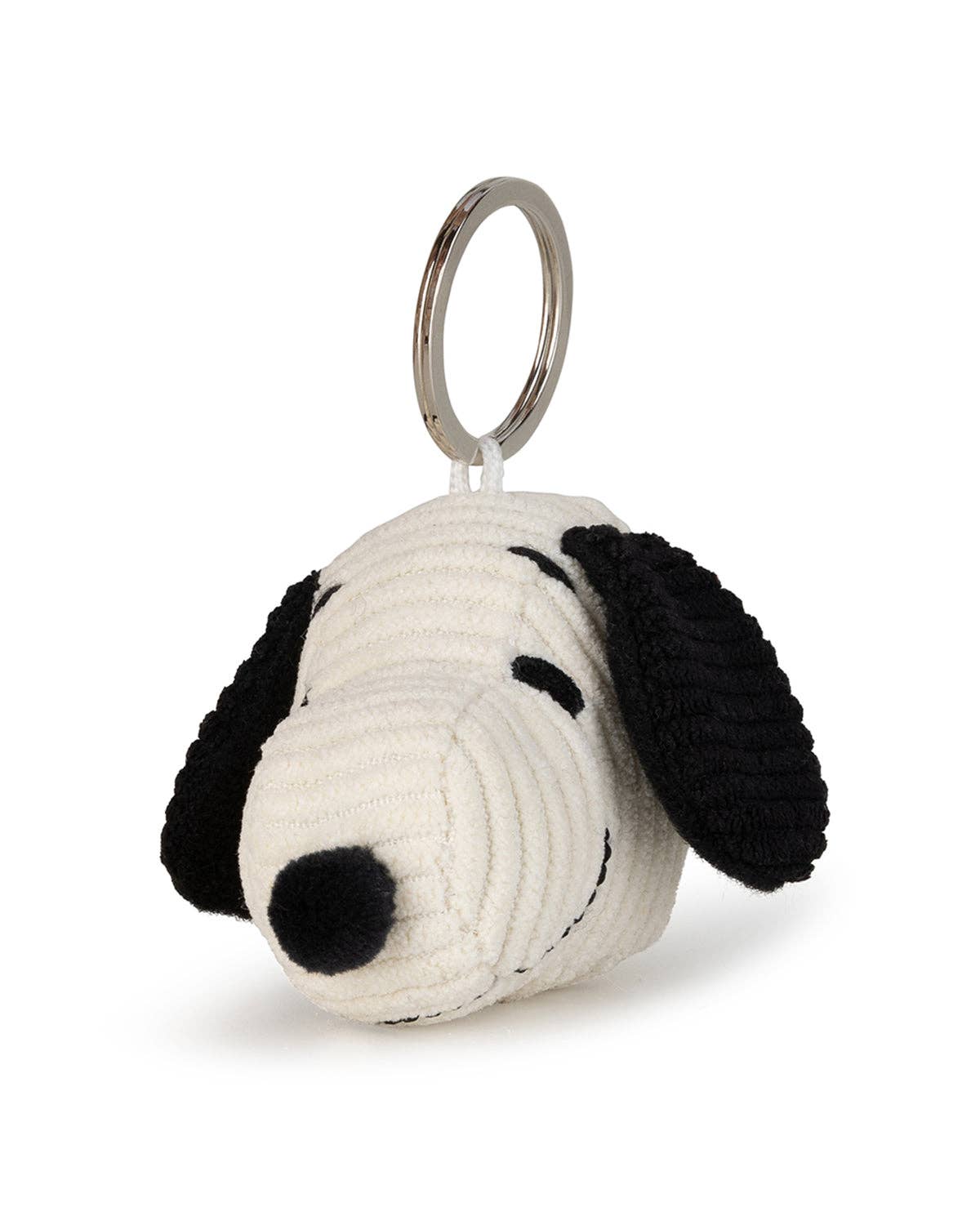 Peanuts Snoopy Head Plush Corduroy Keychain