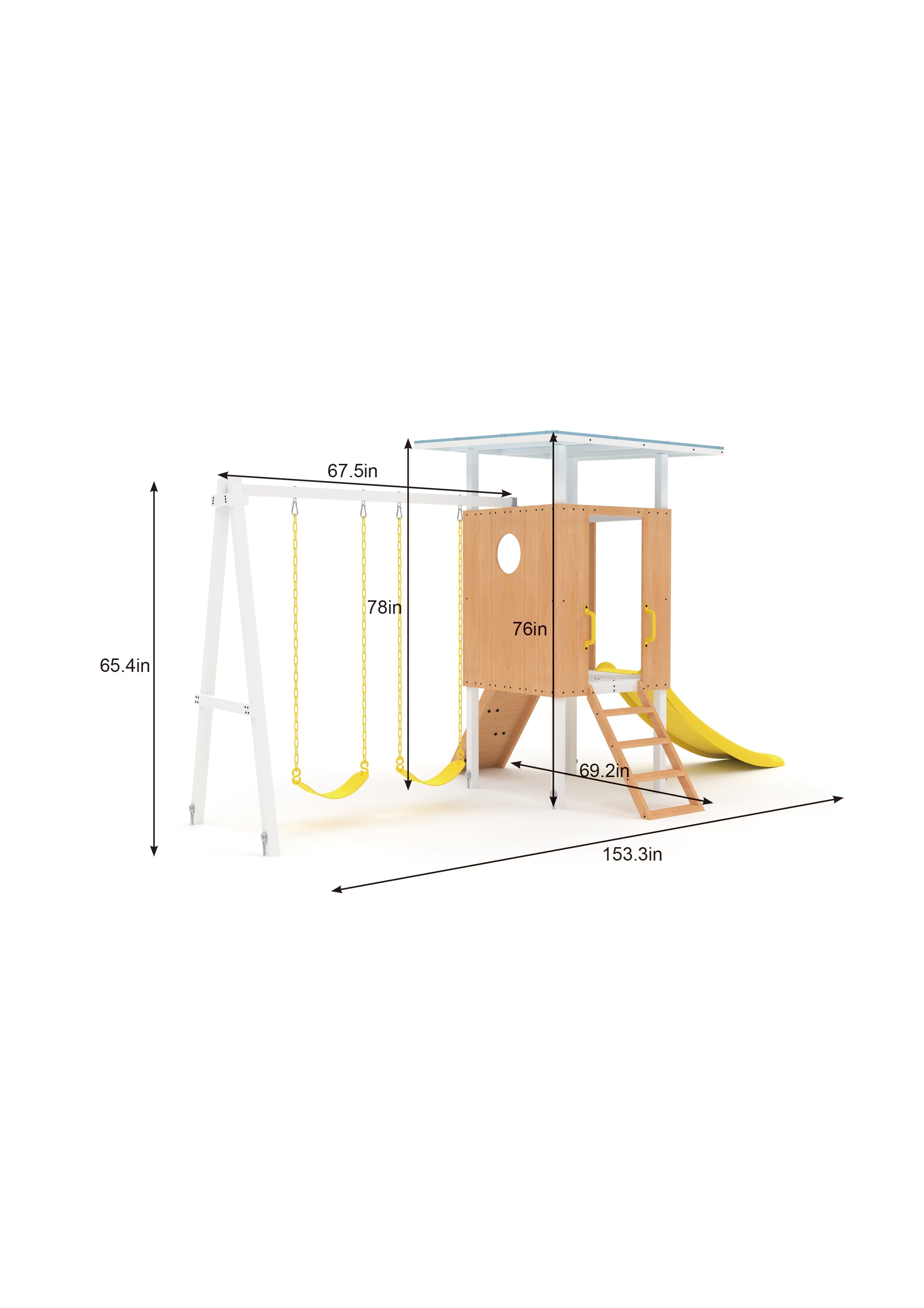 Avenlur Forest Small Outdoor Toddler Swing Set