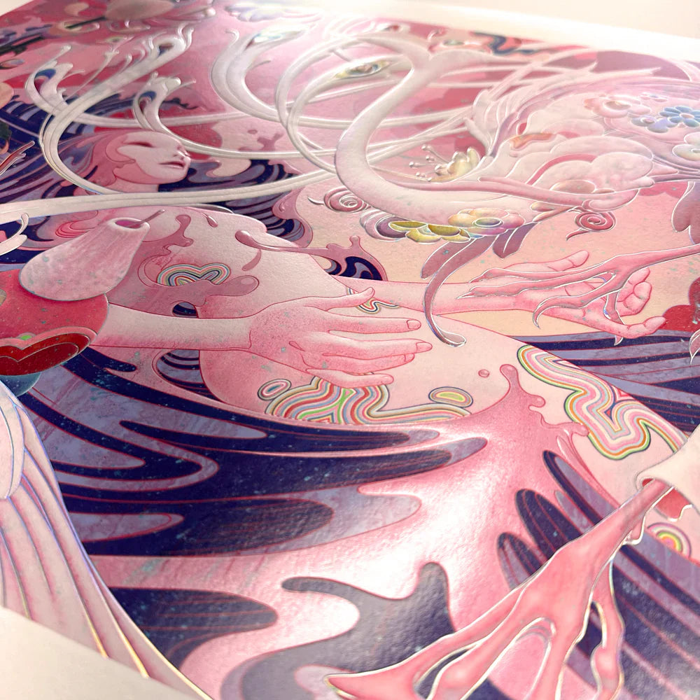 James Jean "Adrift III" Print - Custom Framed