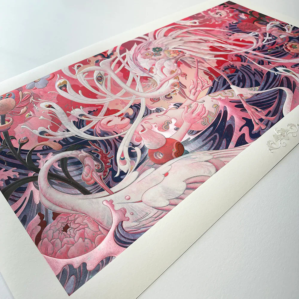 James Jean "Adrift III" Print - Custom Framed