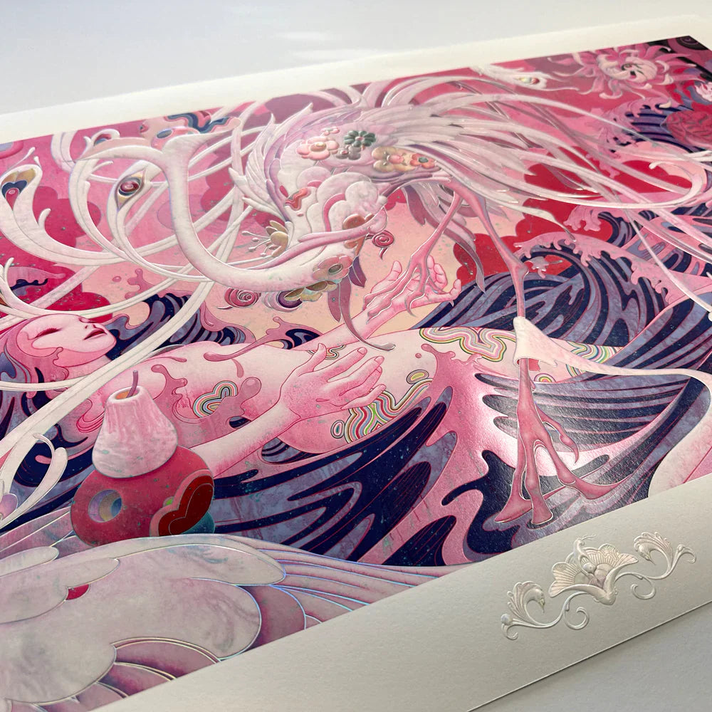 James Jean "Adrift III" Print - Custom Framed