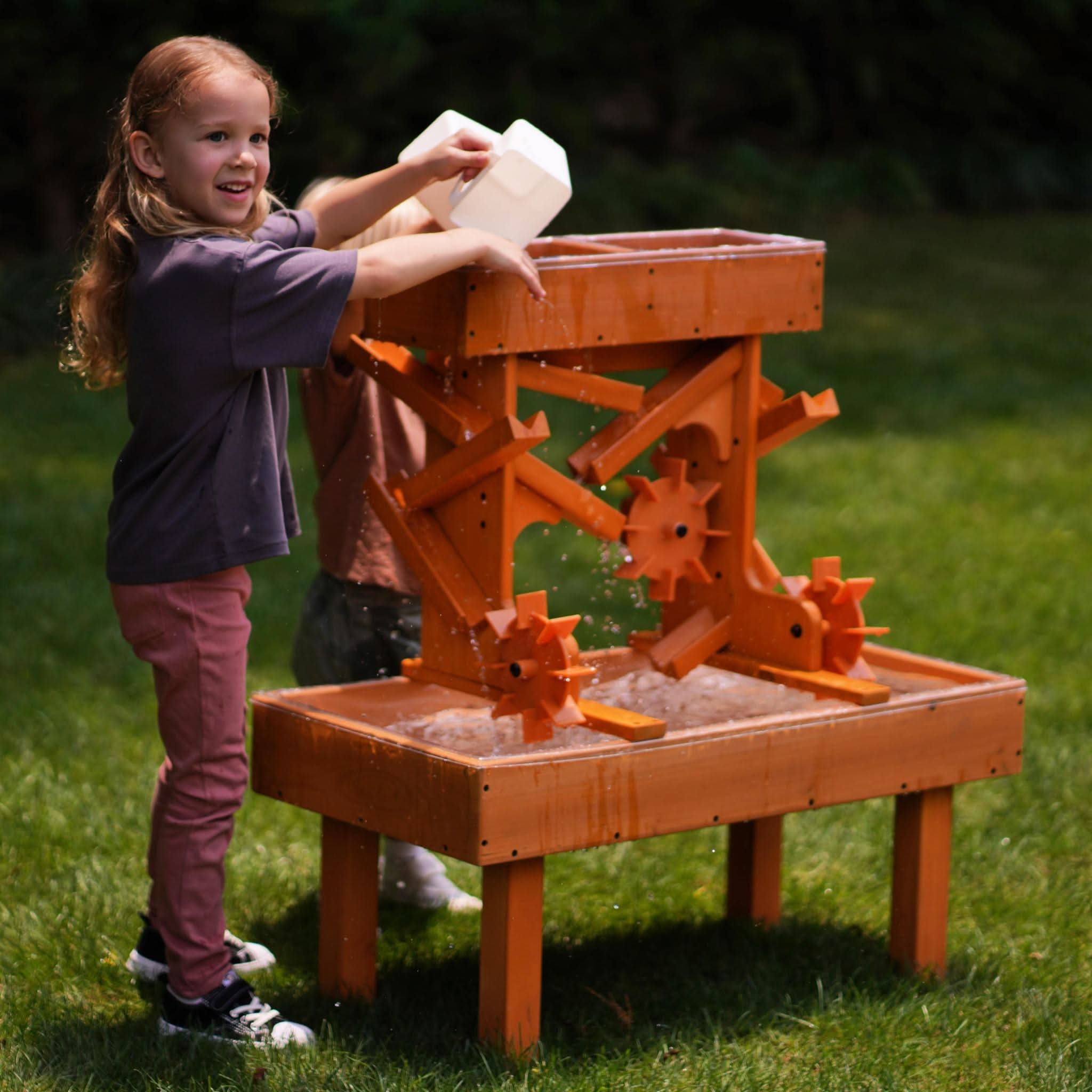Avenlur Outdoor Wooden Water Table For Kids, Toddlers Playset