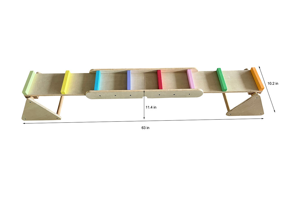 Avenlur Willow- Rainbow Seesaw and Balance Beam